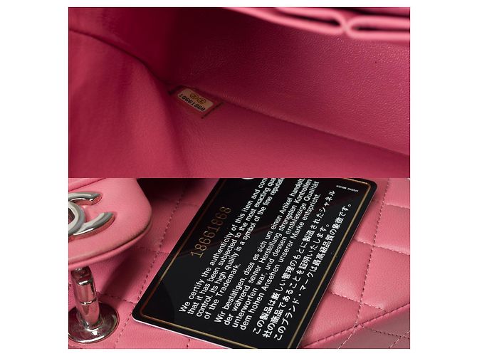 Sac Chanel Timeless/Classico in Pelle Rosa - 101622 - vista 8