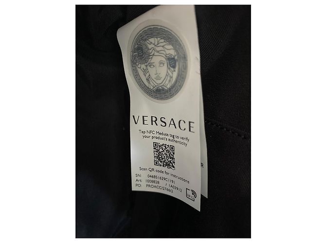Versace Bolsa para câmera Nappa acolchoada Medusa bege - vista 6
