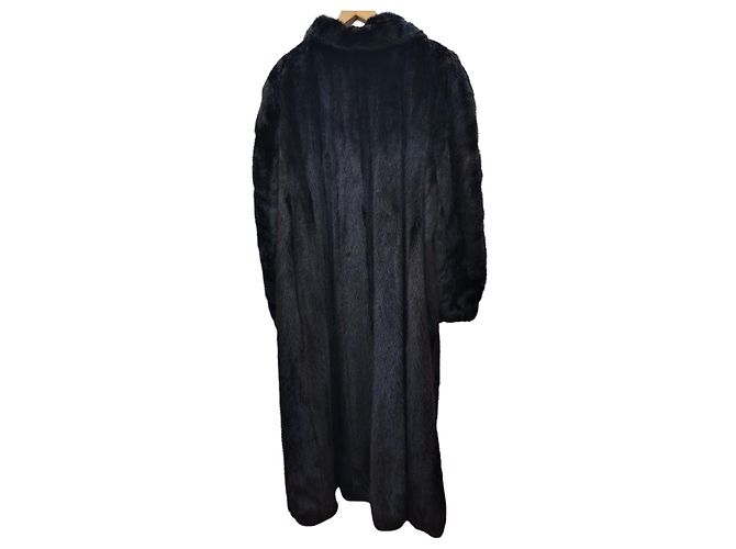 Abrigo de piel marrón oscuro Christian Dior - vista 2