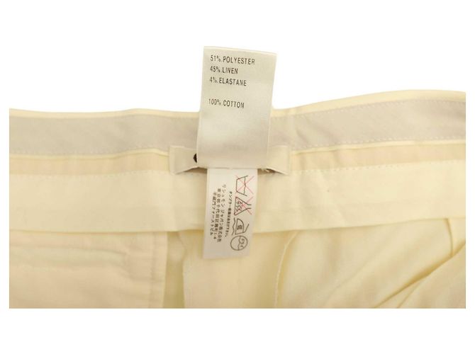 Chloé Bermuda Shorts aus Leinenmischung Creme Roh - Ansicht 5