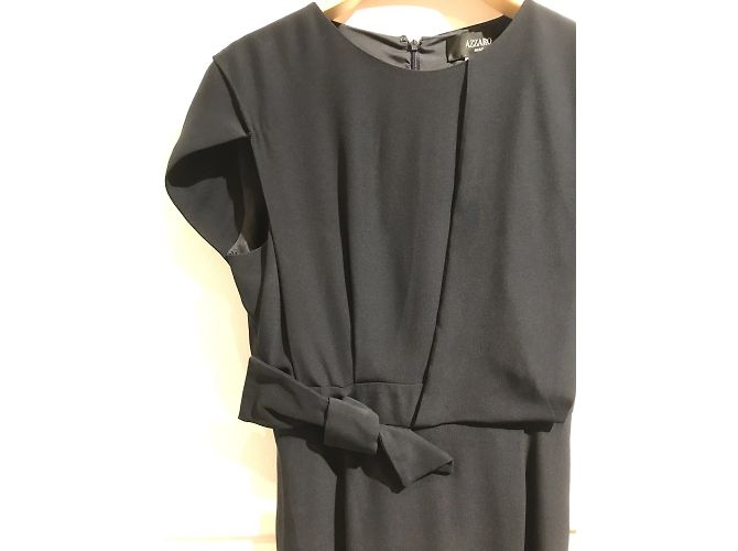AZZARO Dresses T.fr 40 Synthetic Blue - view 2