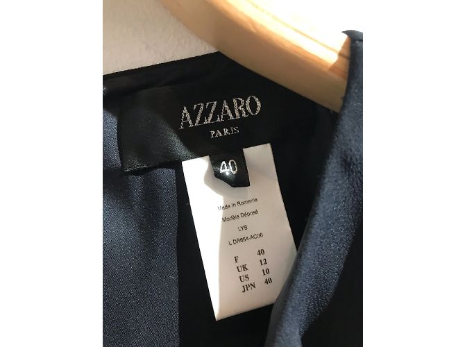 AZZARO Dresses T.fr 40 Synthetic Blue - view 3