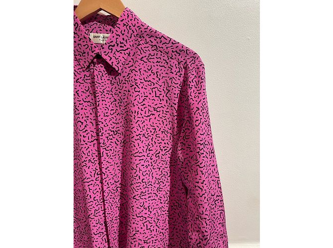 SAINT LAURENT Tops T.FR 40 Seda Rosa - vista 2