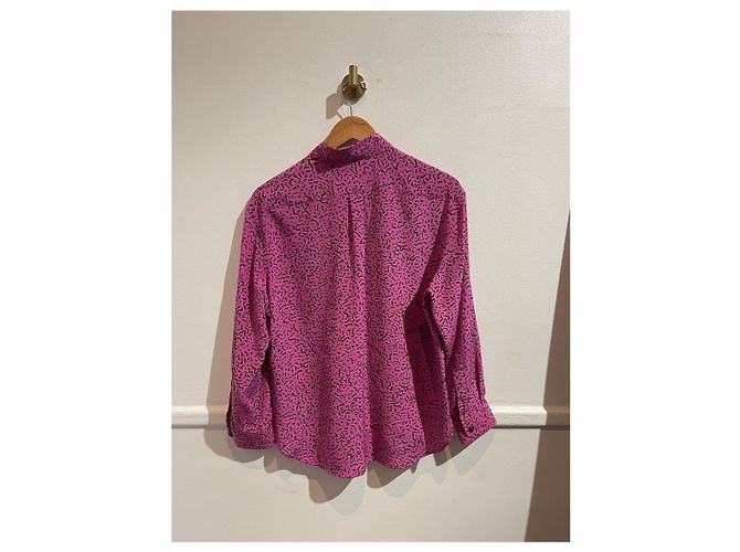 SAINT LAURENT Tops T.FR 40 Seda Rosa - vista 3