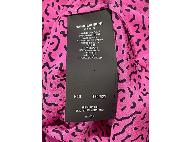 SAINT LAURENT Tops T.FR 40 Seda Rosa - vista 5