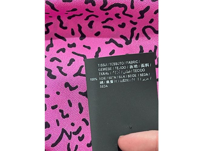 SAINT LAURENT Tops T.FR 40 Seda Rosa - vista 6