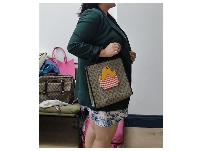 Borsa Gucci GG Chick beige - vista 10