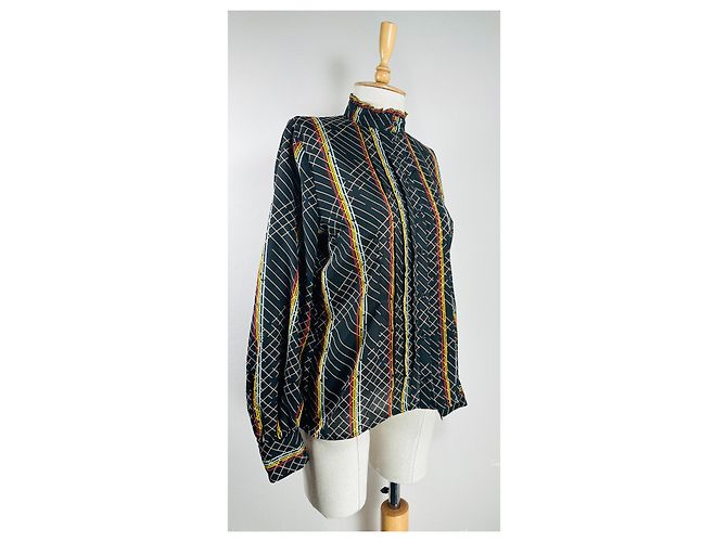 Baum und Pferdgarten Top Shirt Bunt Polyester Mehrfarben - Ansicht 2