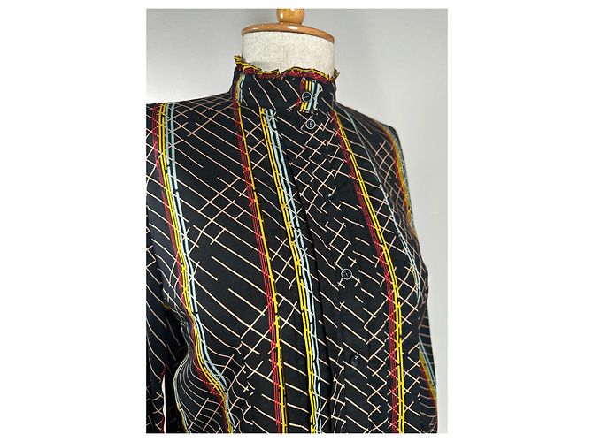 Baum und Pferdgarten Top Shirt Bunt Polyester Mehrfarben - Ansicht 3