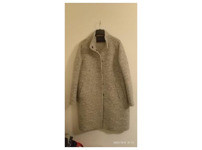 Autre Marque Abrigo de lana gris EWoolution - vista 2