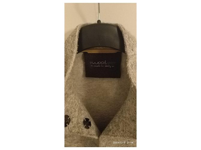 Autre Marque Abrigo de lana gris EWoolution - vista 5