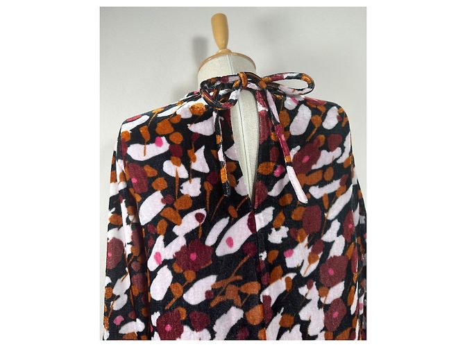 Marimekko Kumper Kesaheina Kleid aus Samt Mehrfarben - Ansicht 4