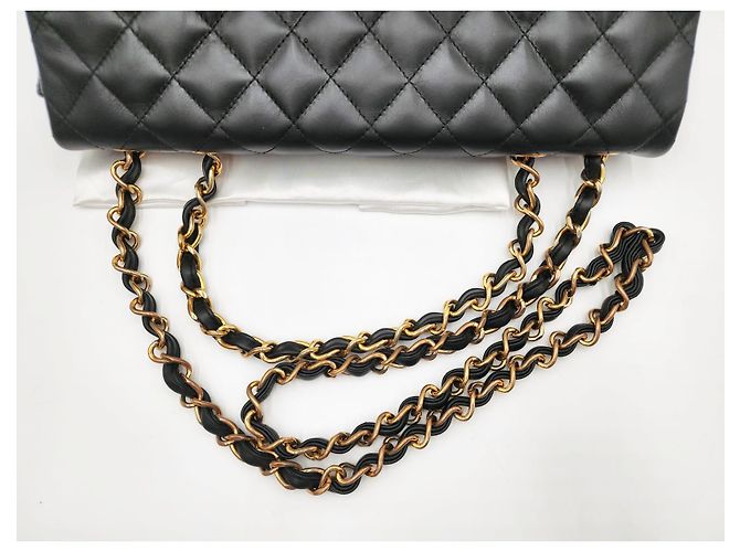 Timeless Borsa a tracolla a tracolla Chanel Classic Maxi XL Nero - vista 12