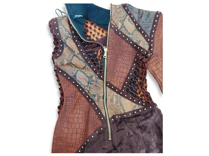 Body Balmain - pieza de pasarela Caqui - vista 3