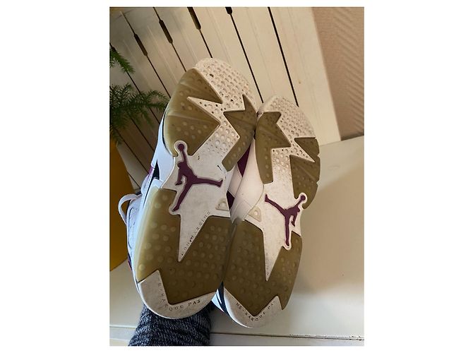 Zapatillas Nike Jordan 6 Retro Grape Blanco Morado Cuero Púrpura - vista 5