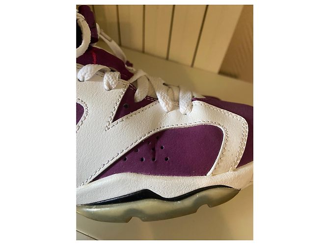 Zapatillas Nike Jordan 6 Retro Grape Blanco Morado Cuero Púrpura - vista 7