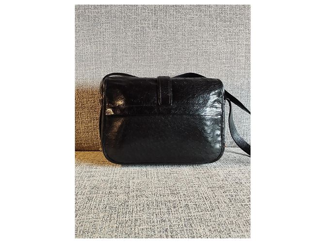 Borsa Hermès Nouméa in pelle esotica Nero - vista 2