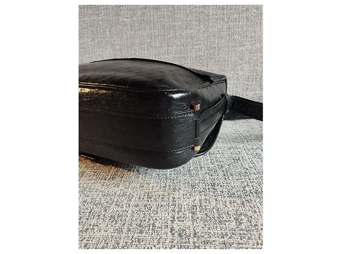 Borsa Hermès Nouméa in pelle esotica Nero - vista 10