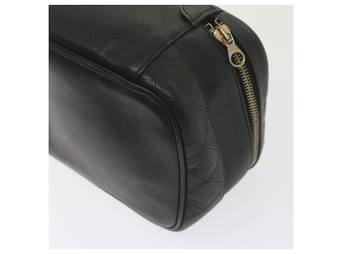 CHANEL Vanity Pochette per cosmetici Pelle Nera CC Auth 59984 Nero - vista 16