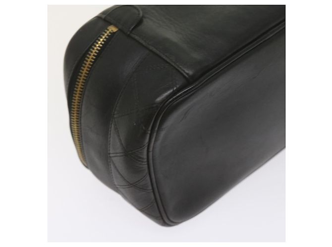 CHANEL Vanity Pochette per cosmetici Pelle Nera CC Auth 59984 Nero - vista 17