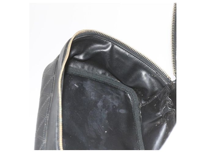 CHANEL Vanity Pochette per cosmetici Pelle Nera CC Auth 59984 Nero - vista 19