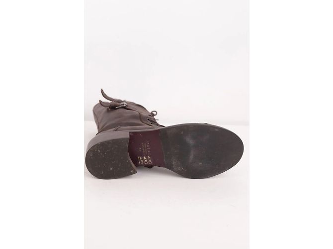 Pinko Botas de couro com cadarço - vista 4