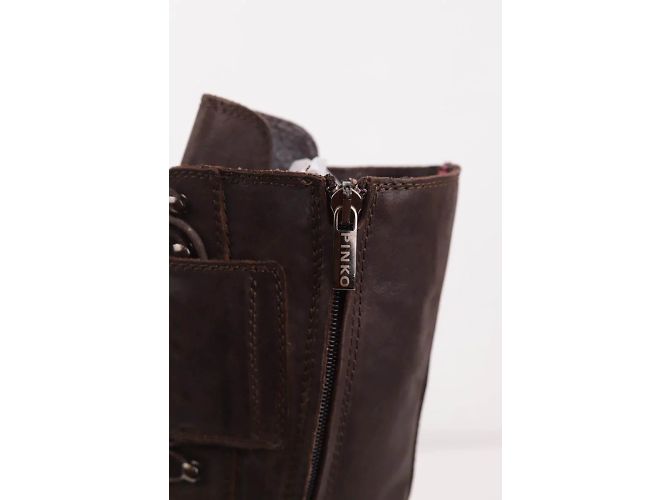 Pinko Botas de couro com cadarço - vista 5