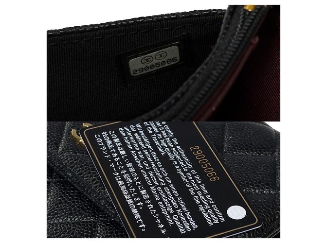 Sac CHANEL Wallet on Chain en Cuir Noir - 101618 - vista 8
