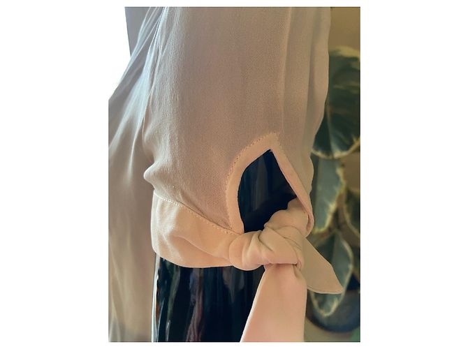 Barbara Bui Seidenbluse mit Spitze Creme - Ansicht 4