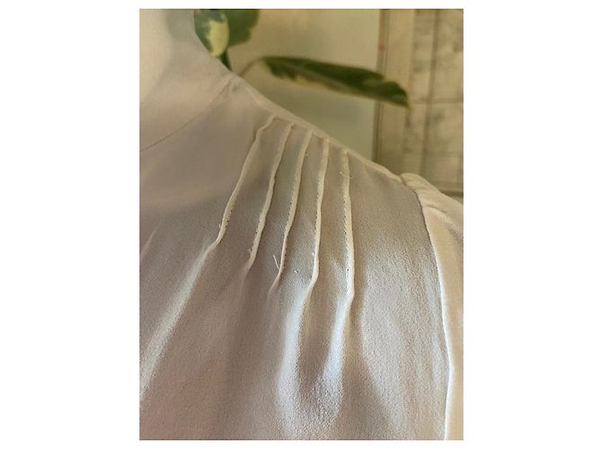 Barbara Bui Seidenbluse mit Spitze Creme - Ansicht 5