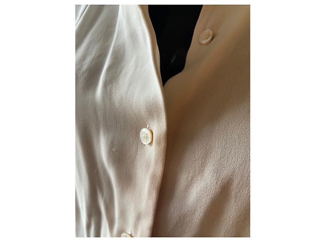 Barbara Bui Seidenbluse mit Spitze Creme - Ansicht 6