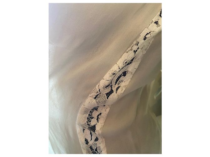 Barbara Bui Seidenbluse mit Spitze Creme - Ansicht 7