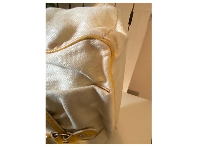 Borsa Céline Boogie Beige in Tela - vista 16