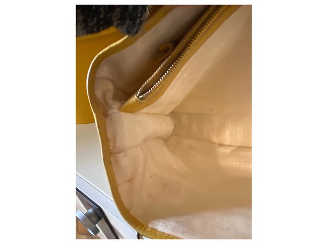 Borsa Céline Boogie Beige in Tela - vista 17
