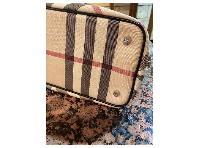Borsa Burberry Supernova Beige Nero Rosso Multicolore - vista 4