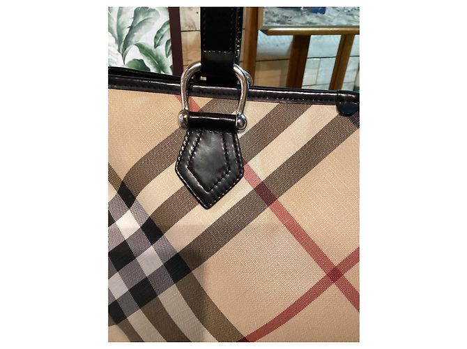 Borsa Burberry Supernova Beige Nero Rosso Multicolore - vista 5