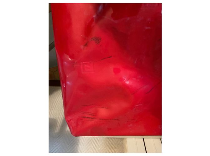 Fendi Shopper Tasche aus rotem Lackleder - Ansicht 16