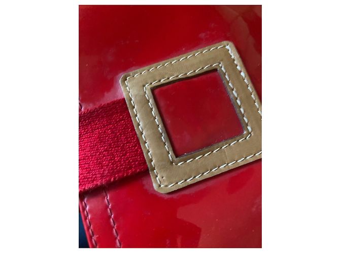 Fendi Shopper Tasche aus rotem Lackleder - Ansicht 19