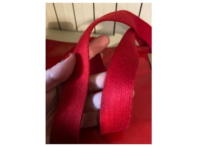 Fendi Shopper Tasche aus rotem Lackleder - Ansicht 4