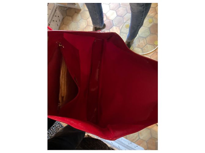 Fendi Shopper Tasche aus rotem Lackleder - Ansicht 9