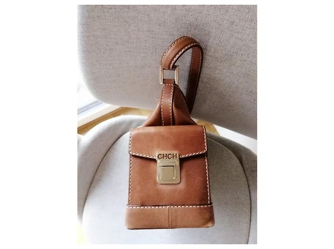 Borsa a mano Carolina Herrera in pelle di vitello Sand Sabbia - vista 2