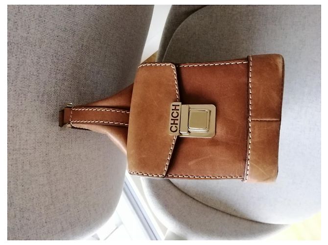 Borsa a mano Carolina Herrera in pelle di vitello Sand Sabbia - vista 5