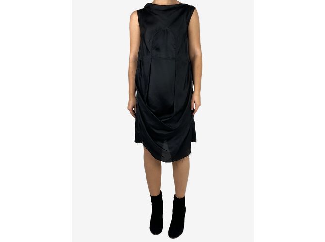 Rick Owens Black unstitched bottom effect dress - size No size - view 3
