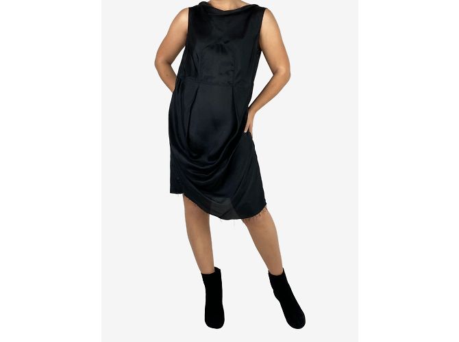 Rick Owens Black unstitched bottom effect dress - size No size - view 5
