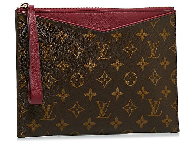 Louis Vuitton Brown Monogram Pochette Pallas Marrone - vista 2