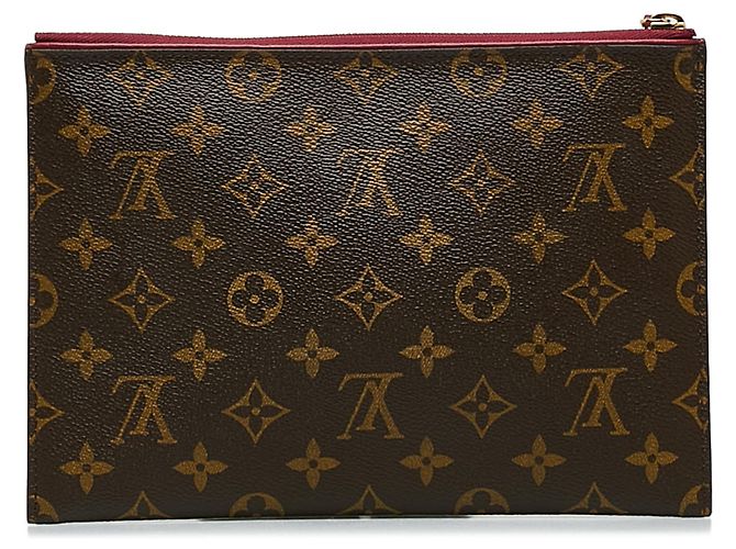 Louis Vuitton Brown Monogram Pochette Pallas Marrone - vista 3
