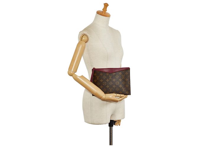 Louis Vuitton Brown Monogram Pochette Pallas Marrone - vista 9