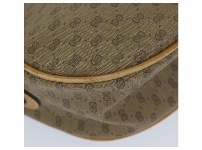 GUCCI Borsa a tracolla Micro GG Canvas Web Sherry Line PVC Beige Verde Auth yk9514 Rosso - vista 15