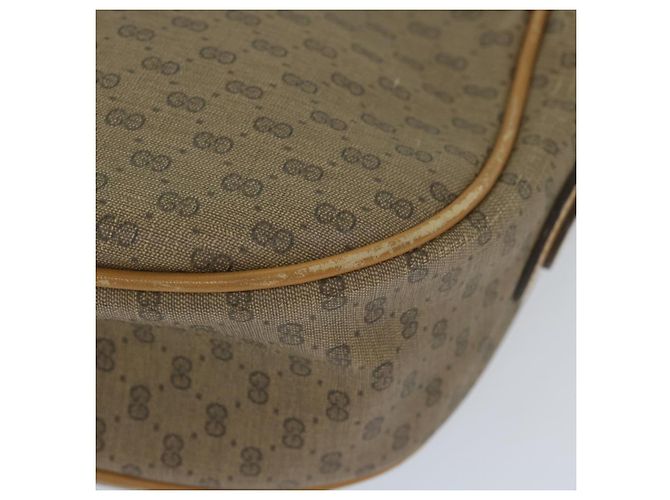 GUCCI Borsa a tracolla Micro GG Canvas Web Sherry Line PVC Beige Verde Auth yk9514 Rosso - vista 8