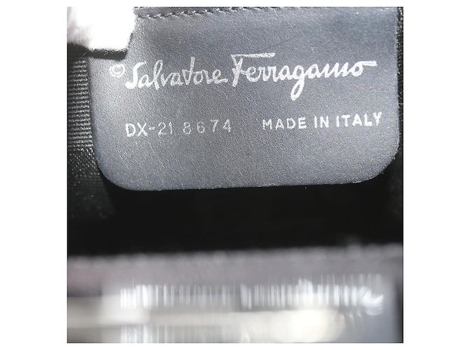 Salvatore Ferragamo Borsa a Mano in Pelle 2modo Grey Auth hk919 Marrone - vista 12